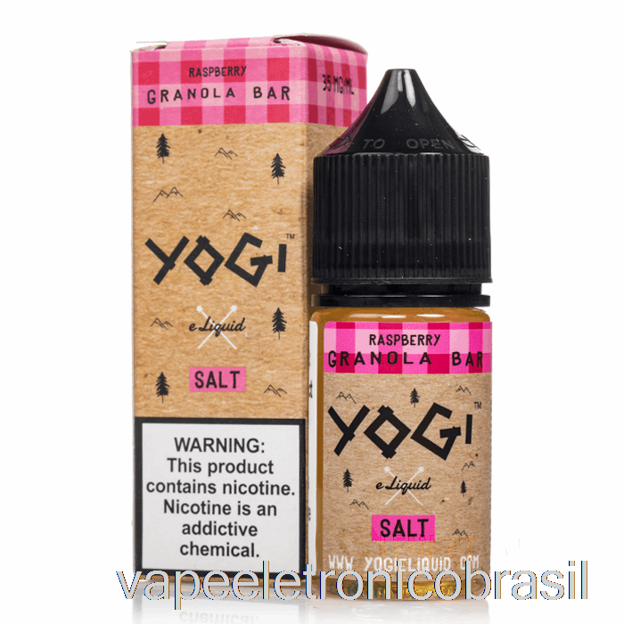 Barra De Granola Vape Eletronico Framboesa - E-líquido De Sais De Iogue - 30ml 35mg